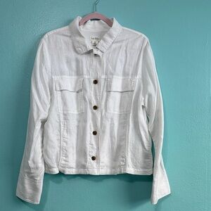 Nicole Miller White Jean Jacket